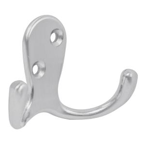 PERCHA HERMEX DOBLE HORIZONTAL ZAMAC CROMO MATE PEPU-23