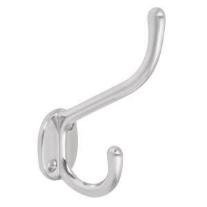 PERCHA HERMEX DOBLE VERTICAL ZAMAC CROMO MATE PEPU-13