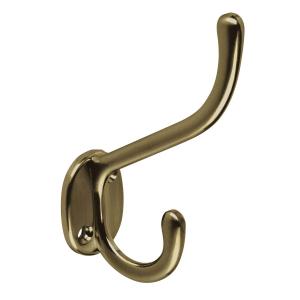 PERCHA HERMEX DOBLE VERTICAL ZAMAC BRONCE ANTIGUO PEPU-12