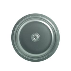 PILETA ACERO INOX. EDESA SOBRE MESADA 0.7 MM. Ø 45 X 18 CM.