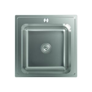 PILETA ACERO INOX. EDESA SOBRE MESADA 0.7 MM. 50X50X19 CM.