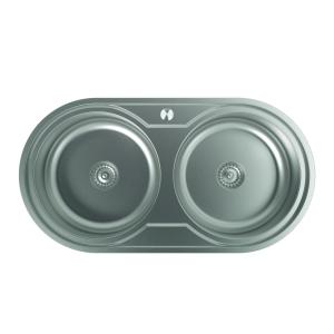 PILETA ACERO INOX. EDESA SOBRE MESADA 0.8 MM. 80X44X18 CM.