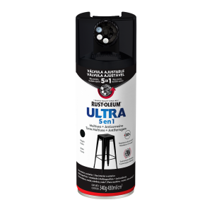 PINTURA SPRAY RUST-OLEUM ULTRA 5 EN 1 NEGRO MATE