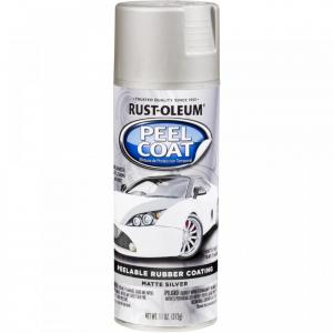 PINTURA SPRAY RUST-OLEUM PEEL COAT PLATA MATE