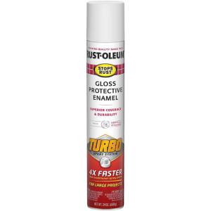 PINTURA SPRAY RUST-OLEUM TURBO 680 GR. 4X BLANCO BRILLANTE