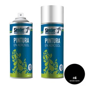 PINTURA SPRAY SLENDER NEGRO MATE Nº 4