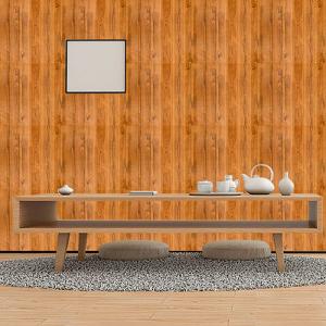 PLACA AUTOADHESIVA 3D 70 X 70 CM. MADERA COBRE