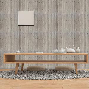 PLACA AUTOADHESIVA 3D 70 X 70 CM. MADERA GRIS