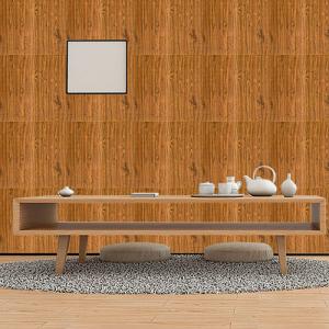 PLACA AUTOADHESIVA 3D 70 X 70 CM. MADERA HABANO