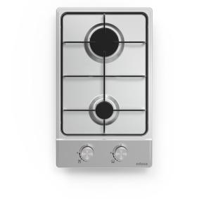 PLACA GAS EDESA 2 ZONAS ACERO INOX. EGX-3022 TI N