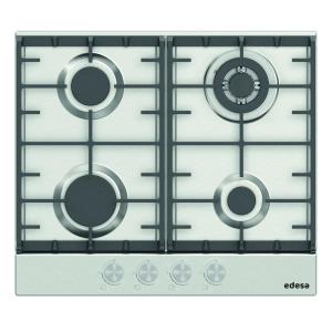 PLACA GAS EDESA 4 ZONAS ACERO INOX. EGX-6011 TI