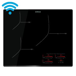 PLACA INDUCCION EDESA NEGRA 3 ZONAS CONECTIVIDAD EIMS-6332B