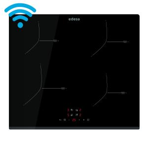 PLACA INDUCCION EDESA NEGRA 4 ZONAS CONECTIVIDAD EIT-6422 B