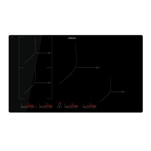 PLACA INDUCCION EDESA NEGRA 4 ZONAS PANORAMICA EIM-8430R