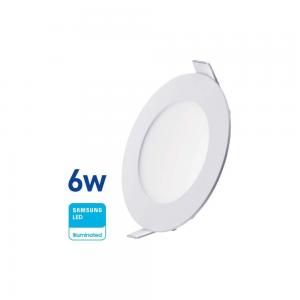 PLAFON LED WELLMAX EMBUTIR 6 WATT 220 VOLT - LUZ FRIA