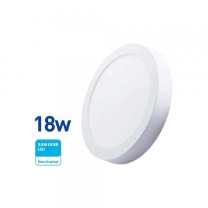 PLAFON LED WELLMAX EXTERIOR 18 WATT REDONDO - LUZ FRIA