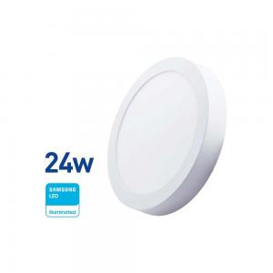 PLAFON LED WELLMAX EXTERIOR 24 WATT REDONDO - LUZ FRIA