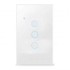PLAQUETA BLANCA SMART TACTIL CONEXIÓN WI-FI - 3 TECLAS