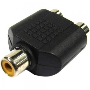 PLUG DERIVADO 1 RCA HEMBRA A 2 RCA HEMBRA
