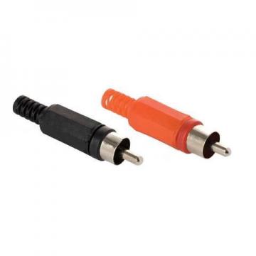 PLUG MACHO RCA ROJO O NEGRO