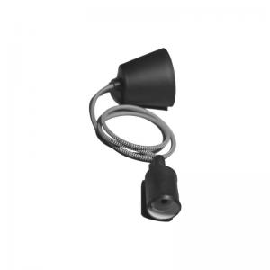 PORTALAMPARA TIPO APLIQUE SILICONA E27 CON CABLE 1 MT.