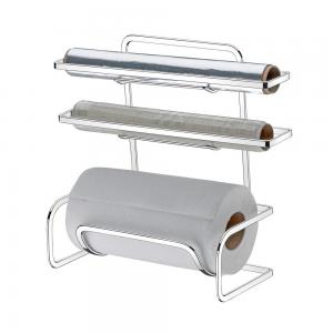 PORTA ROLLO COCINA MESA CROMADO TRIPLE