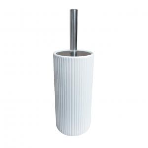 SOPORTE ESCOBILLA INODORO CON ESCOBILLA BLANCO CERAMICA