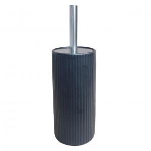 SOPORTE ESCOBILLA INODORO CON ESCOBILLA NEGRO CERAMICA