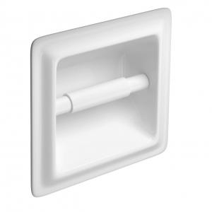 PORTA ROLLO EMBUTIR LOZA DECA 15 X 15 CM. CON ROLETE