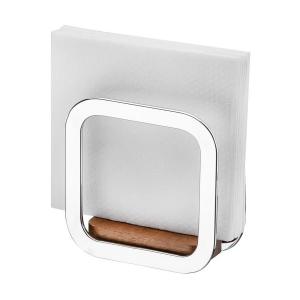 PORTA SERVILLETA COCINA MESA CROMADO Y MADERA