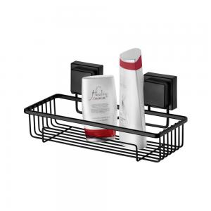 PORTA SHAMPOO FUTURE ACERO NEGRO MATE SOPAPA