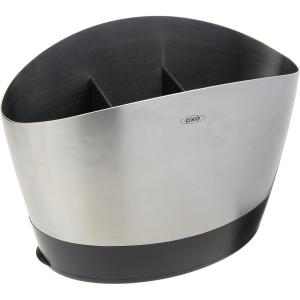 PORTA UTENSILIOS OXO ACERO INOXIDABLE 3 COMPRATIMIENTOS