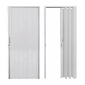 PUERTA PLEGABLE PLASBIL PVC 1.10 X 2.10 MT. BLANCO REFORZADA