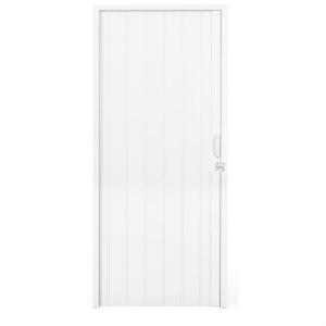 PUERTA PLEGABLE PVC 0.70 MT. BLANCA REFORZADA