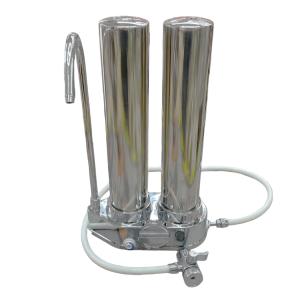 PURIFICADOR AGUA SOBRE MESADA DOBLE ACERO INOXIDABLE