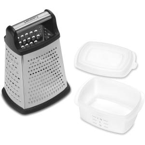 RALLADOR CUISINART 4 CARAS ACERO INOXIDABLE CON DEPOSITO