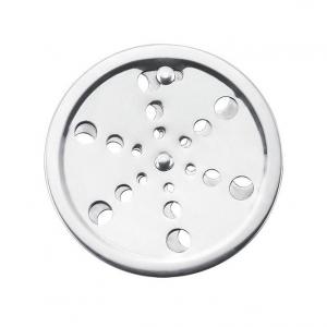 REJILLA PISO CON CIERRE ACERO INOXIDABLE REDONDA 10 CM.