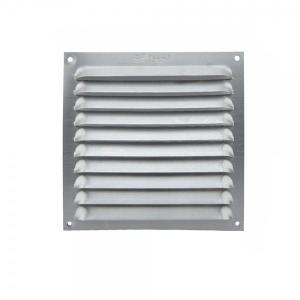 REJILLA VENTILACION CROMADA 20 X 20 CM.