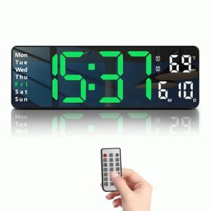 RELOJ DIGITAL PARED O MESA NUMEROS GRANDES CON CONTROL SM601