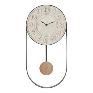 RELOJ HIERRO PARED AGUJA 29 CM. Ø - CON PENDULO