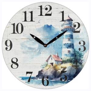 RELOJ MDF PARED AGUJA 29 CM. Ø - FARO PLAYA