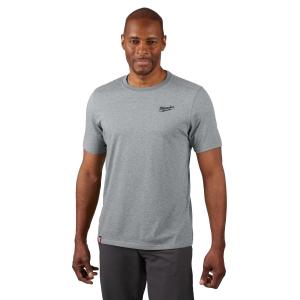 REMERA MILWAUKEE HIBRIDA MANGA CORTA GRIS TALLE M