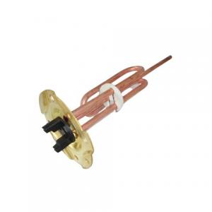 RESISTENCIA CALEFON CON PLATINA 4 AGUJEROS CURVA 1500 WATT