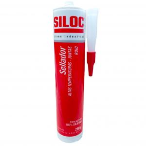 SILICONA SILOC ALTA TEMPERATURA ROJA 300 GR.