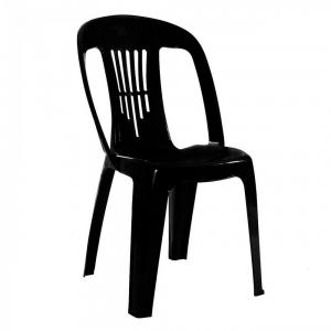 SILLA PLASTICA SIN POSABRAZOS ANTONELLA NEGRA