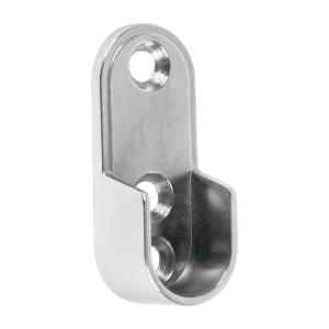 SOPORTE BARROTE HERMEX OVAL NIQUELADO LATERAL