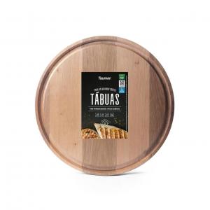 TABLA MADERA TAUMER REDONDA 23 CM. Ø X 1.7 CM. ESPESOR