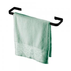 TOALLERO FUTURE CERRADO ACERO NEGRO MATE PREMIUM 45 CM.