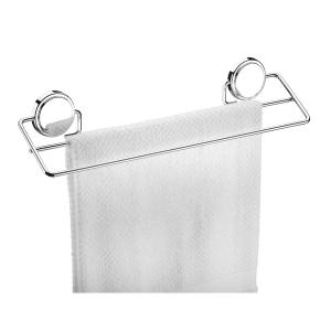 TOALLERO FUTURE ACERO CROMADO DOBLE 45 CM. ADHESIVO