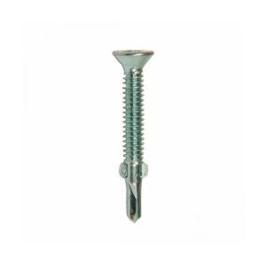 TORNILLO FREZADO ZINCADO PUNTA MECHA CON ALAS 4.8 X 38 MM.